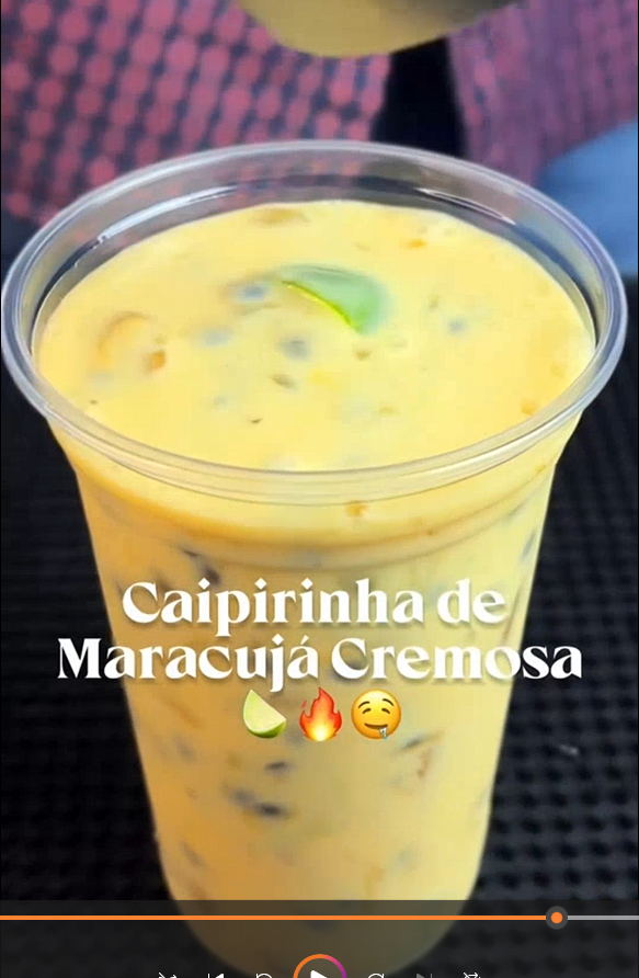 Caipirinha de Maracujá Cremosa
