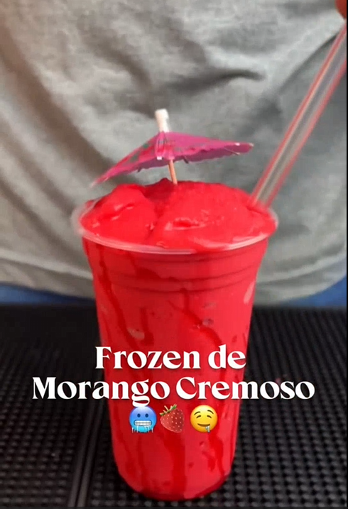 Frozen de Morango Cremoso